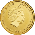 Australian Lunar 0.05 oz reverse