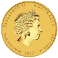 Australian Lunar 0.25 oz reverse