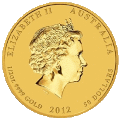 Australian Lunar 0.5 oz reverse