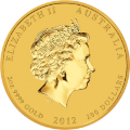 Australian Lunar 2 oz reverse