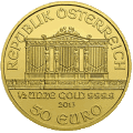 Vienna Philharmonic 0.5 oz obverse