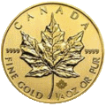 Canadian Maple Leaf 0.25 oz obverse