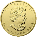 Canadian Maple Leaf 1 oz reverse