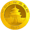 Chinese Panda 1 oz reverse